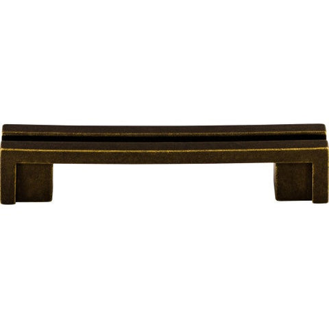 Flat Rail Pull 3 1/2 Inch (c-c) - German Bronze - GBZ