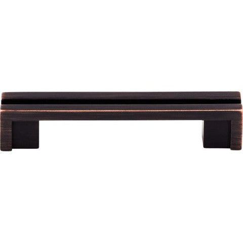 Flat Rail Pull 3 1/2 Inch (c-c) - Tuscan Bronze - TB