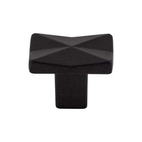 Quilted Knob 1 1/4 Inch - Flat Black - BLK