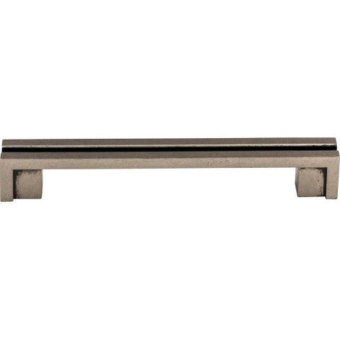 Flat Rail Pull 5 Inch (c-c) - Pewter Antique - PTA