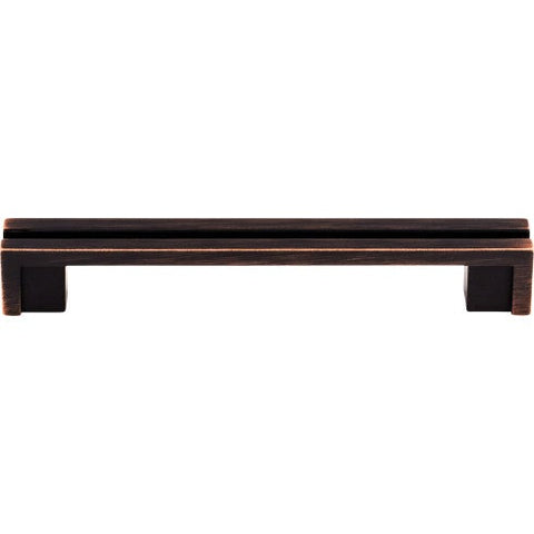 Flat Rail Pull 5 Inch (c-c) - Tuscan Bronze - TB