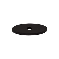 Oval Backplate Small 1 1/4 Inch - Flat Black - BLK