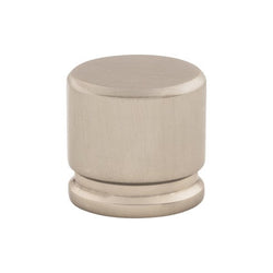 Oval Knob Medium 1 1/8 Inch - Brushed Satin Nickel - BSN