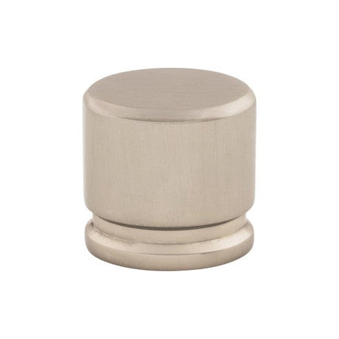 Oval Knob Medium 1 1/8 Inch - Brushed Satin Nickel - BSN