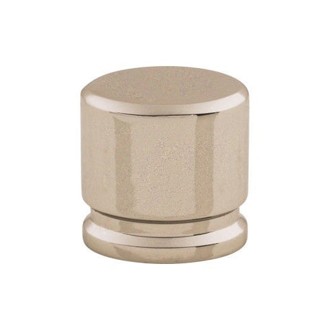 Oval Knob Medium 1 1/8 Inch - Polished Nickel - PN