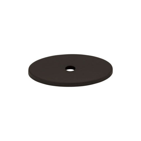 Oval Backplate Medium 1 1/2 Inch - Flat Black - BLK