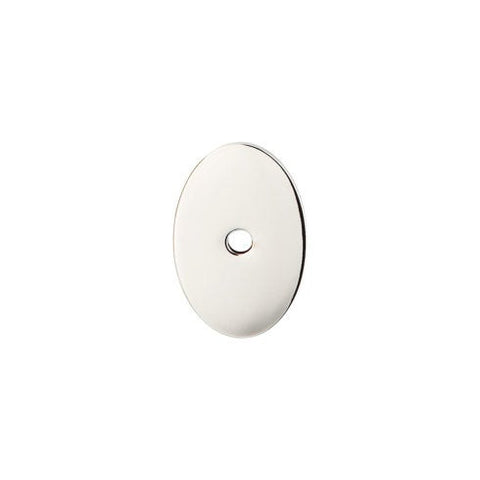 Oval Backplate Medium 1 1/2 Inch - Polished Nickel - PN