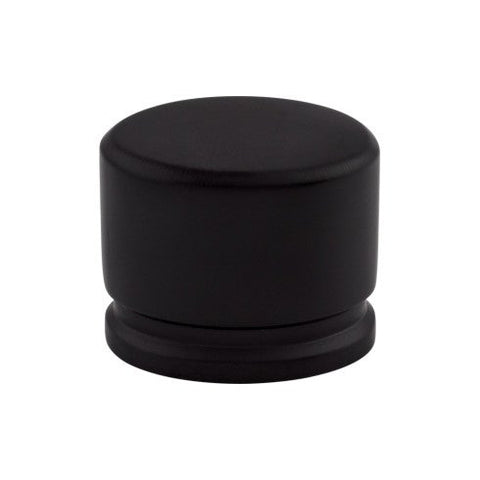 Oval Knob Large 1 3/8 Inch - Flat Black - BLK