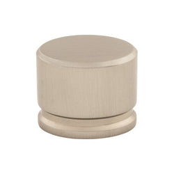 Oval Knob Large 1 3/8 Inch - Brushed Satin Nickel - BSN