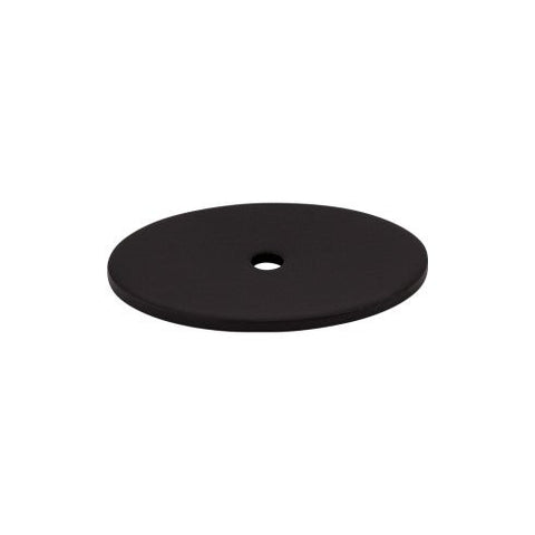 Oval Backplate Large 1 3/4 Inch - Flat Black - BLK