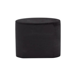 Oval Slot Knob Small 3/4 Inch (c-c) - Flat Black - BLK