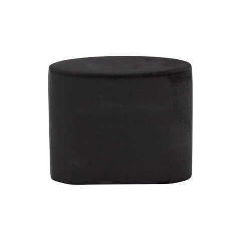 Oval Slot Knob Small 3/4 Inch (c-c) - Flat Black - BLK