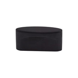 Oval Slot Knob Medium 1 1/2 Inch (c-c) - Flat Black - BLK