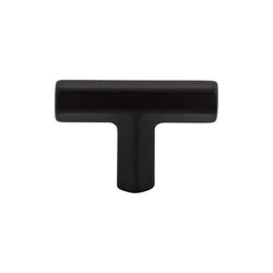 Lydia T Shape Knob 1 3/4 Inch - Flat Black - BLK