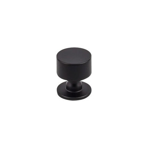 Lily Knob 1 1/8 Inch - Flat Black - BLK