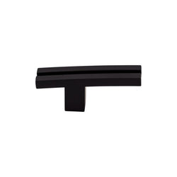 Inset Rail Knob 2 5/8 Inch - Flat Black - BLK