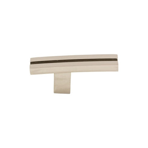 Inset Rail Knob 2 5/8 Inch - Polished Nickel - PN