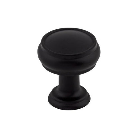 Eden Small Knob - 1 Inch - Flat Black - BLK