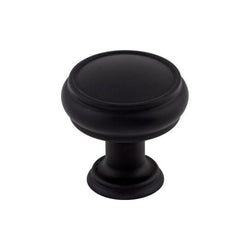 Eden Medium Knob - 1 3/16 Inch - Flat Black - BLK