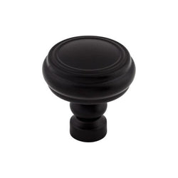 Brixton Rimmed Knob 1 1/4 Inch - Flat Black - BLK