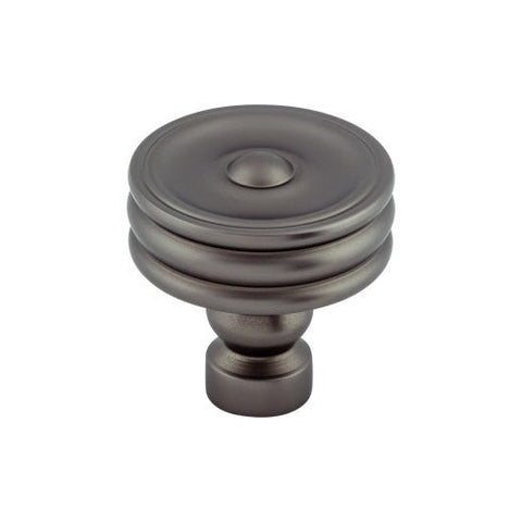 Brixton Ridged Knob 1 1/4 Inch - Ash Gray - AG