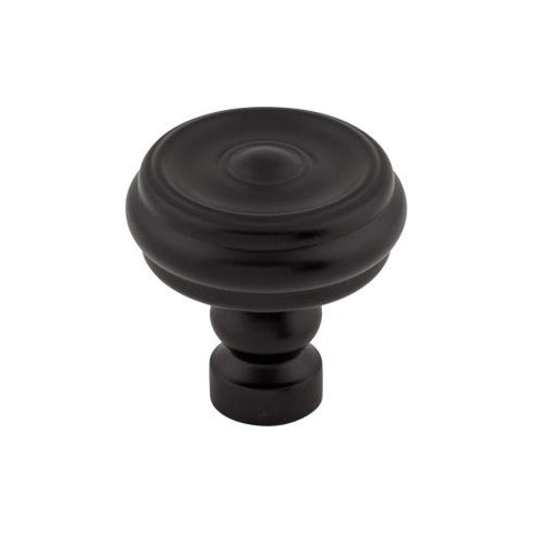 Brixton Button Knob 1 1/4 Inch - Flat Black - BLK