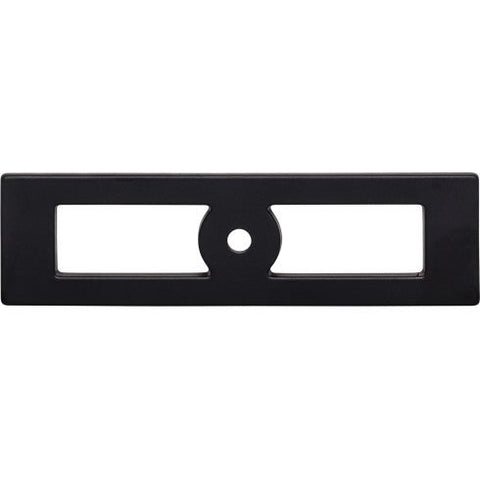 Hollin Knob Backplate 3 3/4 Inch - Flat Black - BLK