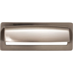 Hollin Cup Pull 3 3/4 Inch (c-c) - Brushed Satin Nickel - BSN