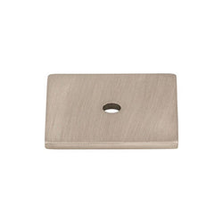 Square Backplate 1 1/4 Inch - Brushed Satin Nickel - BSN