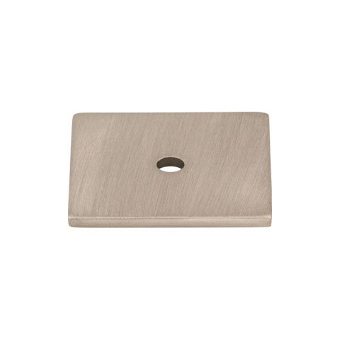 Square Backplate 1 1/4 Inch - Brushed Satin Nickel - BSN