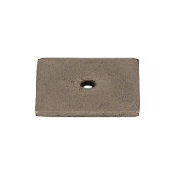 Square Backplate 1 1/4 Inch - Pewter Antique - PTA