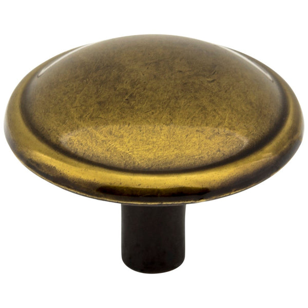 Kingsport 1-1/4" Knob - Brushed Antique Brass